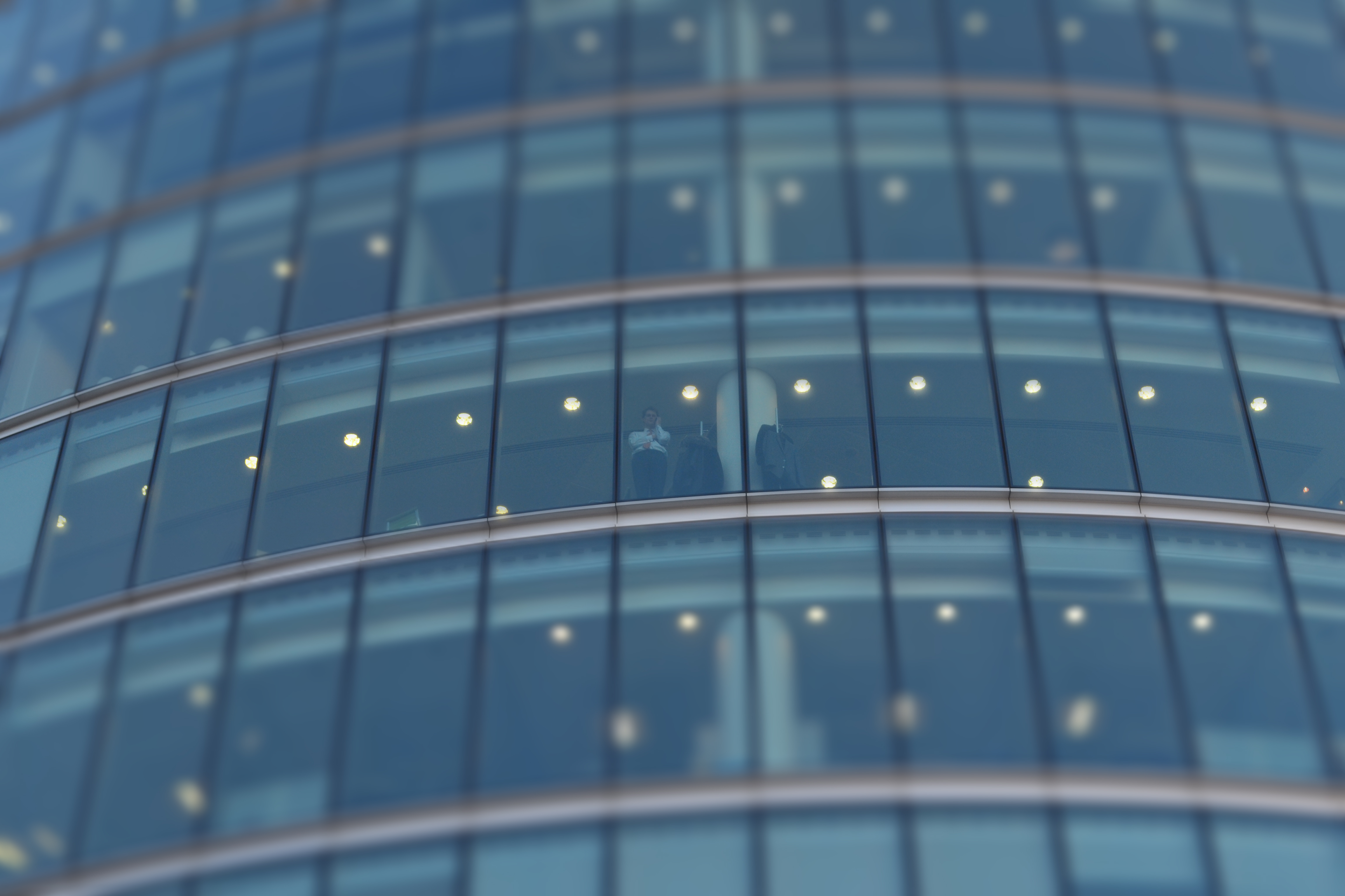 Glass building