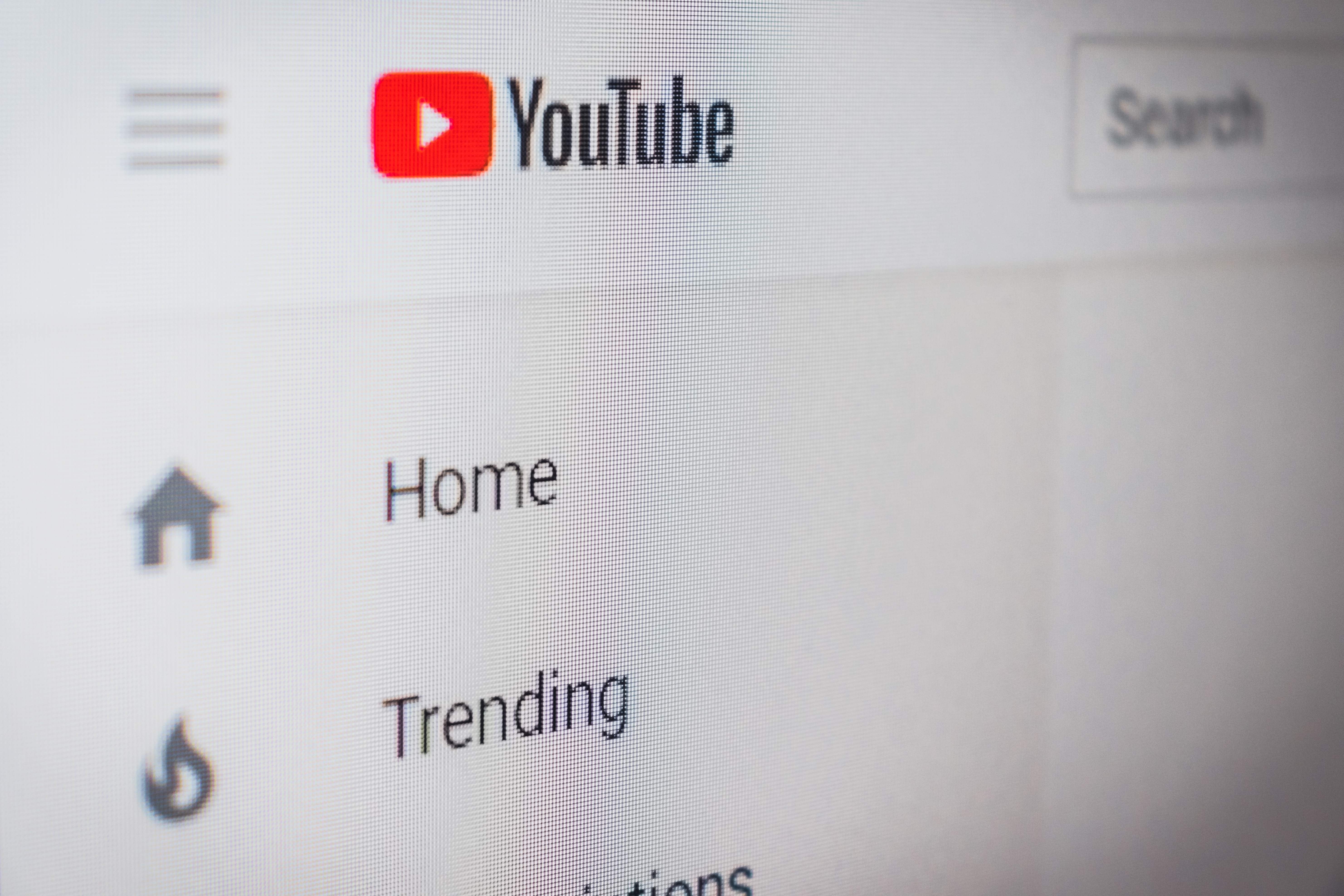 YouTube YouTube home page