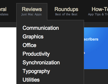 Screen shot of options