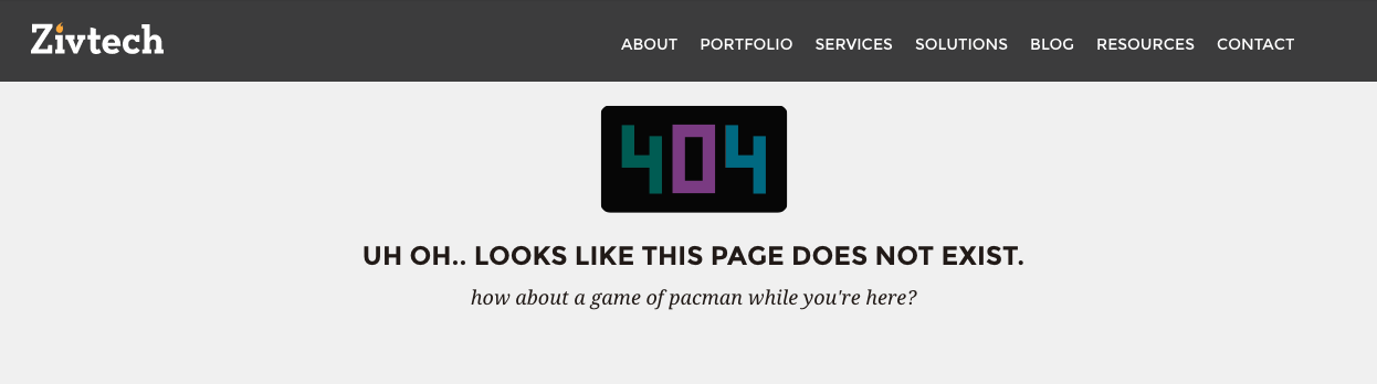 404 page