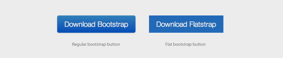 Flat design buttons