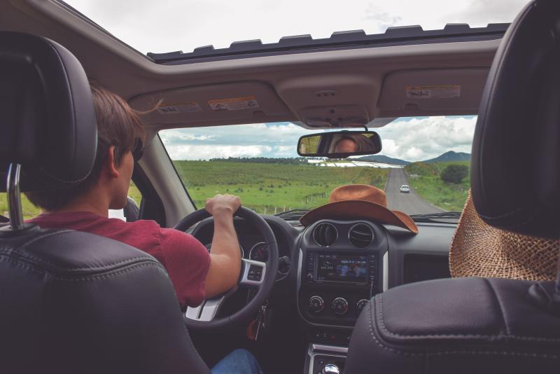 People in car