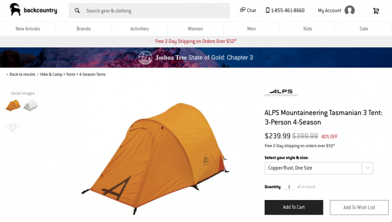Camping website