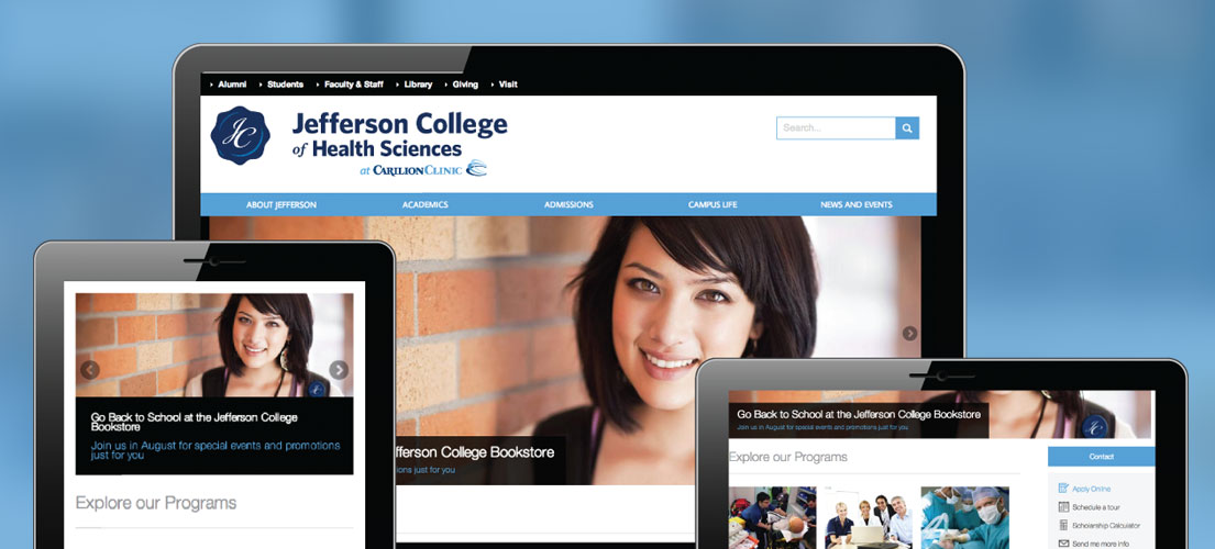 Jefferson College Of Health Sciences - Zivtech Case Studies | Jefferson College of Health Sciences