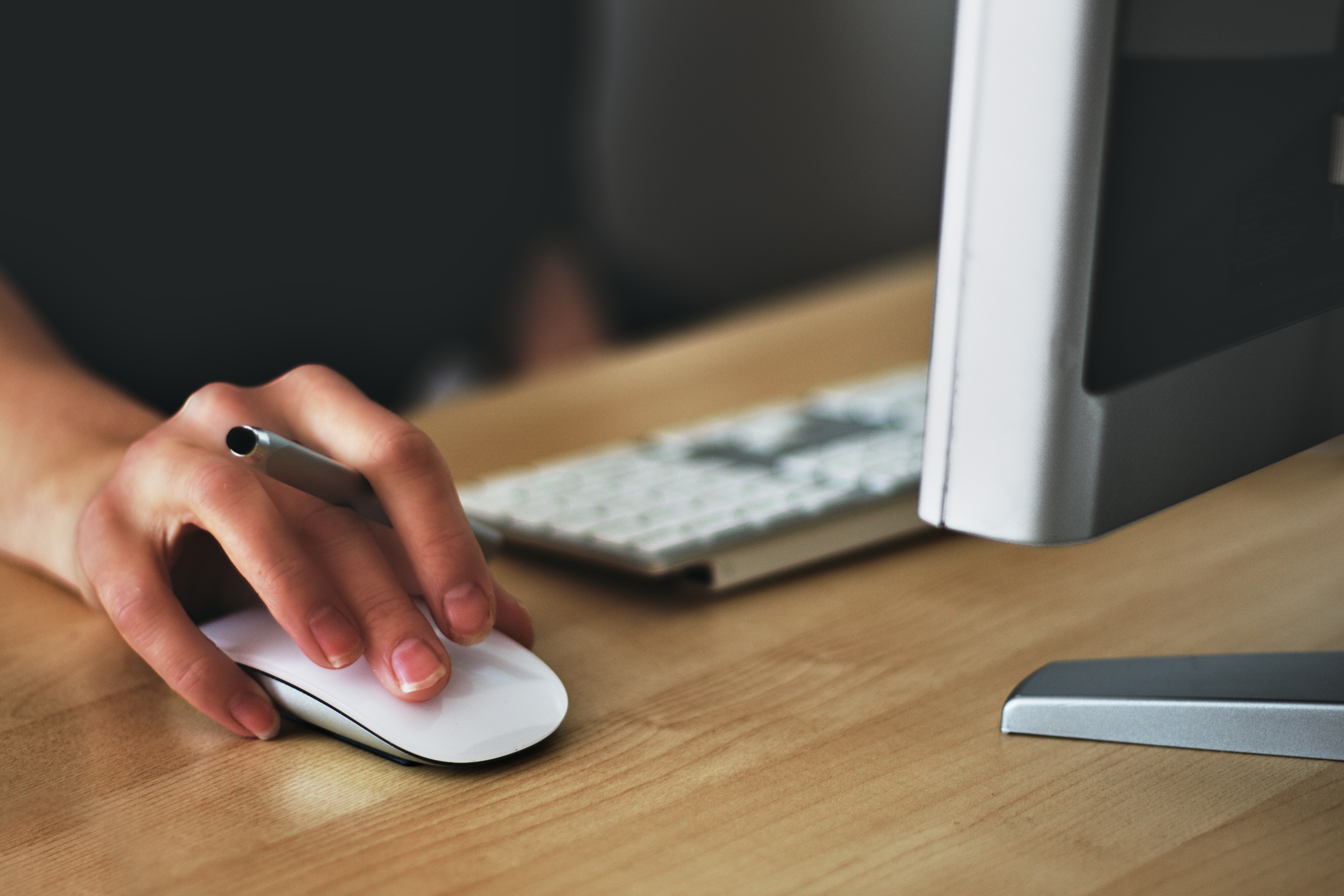 Person using computer