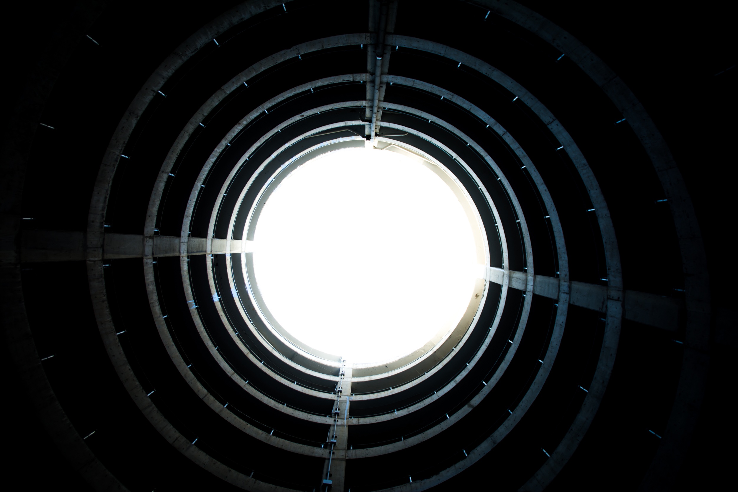 swirling building staircase