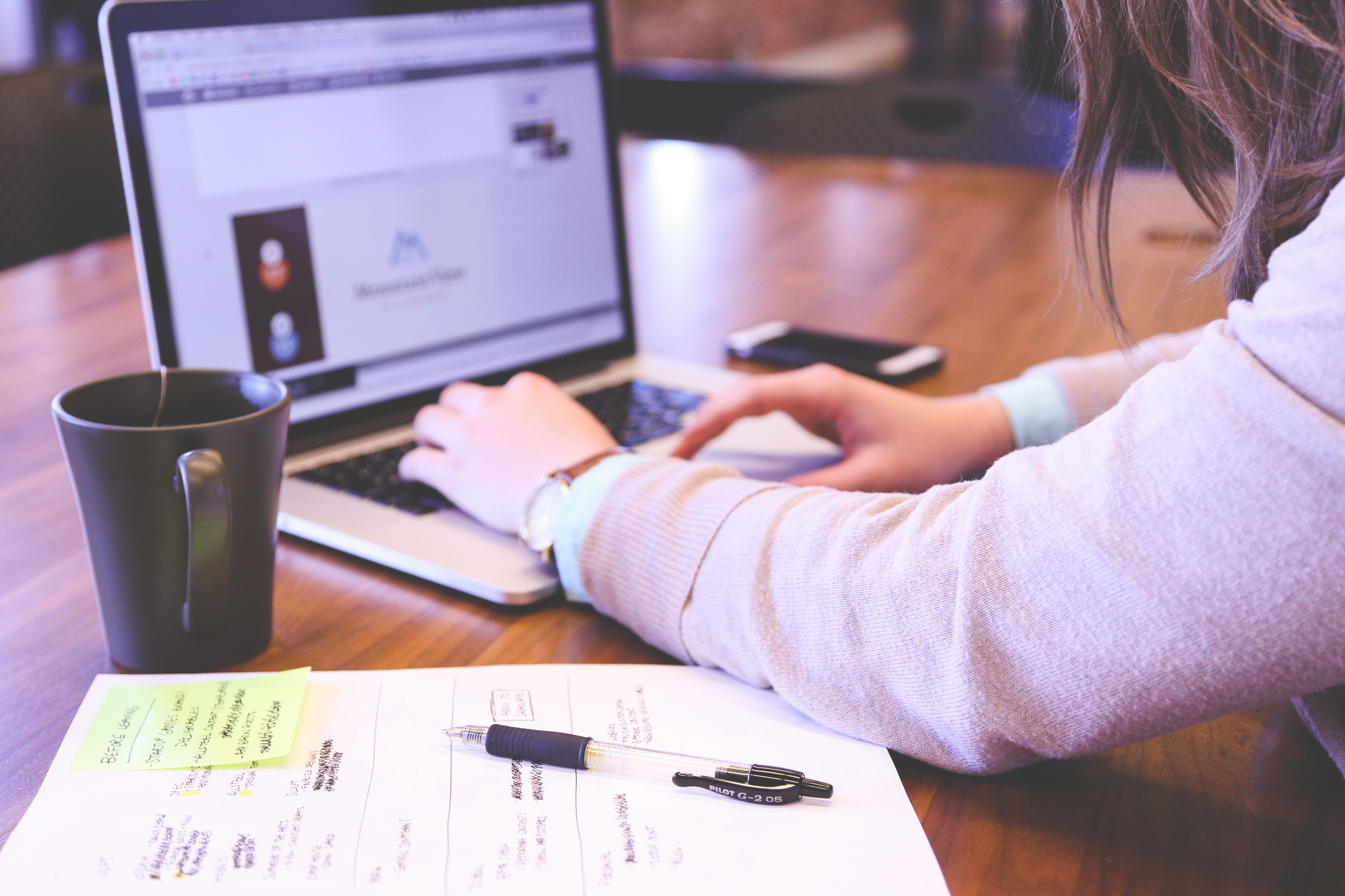 Woman with laptop