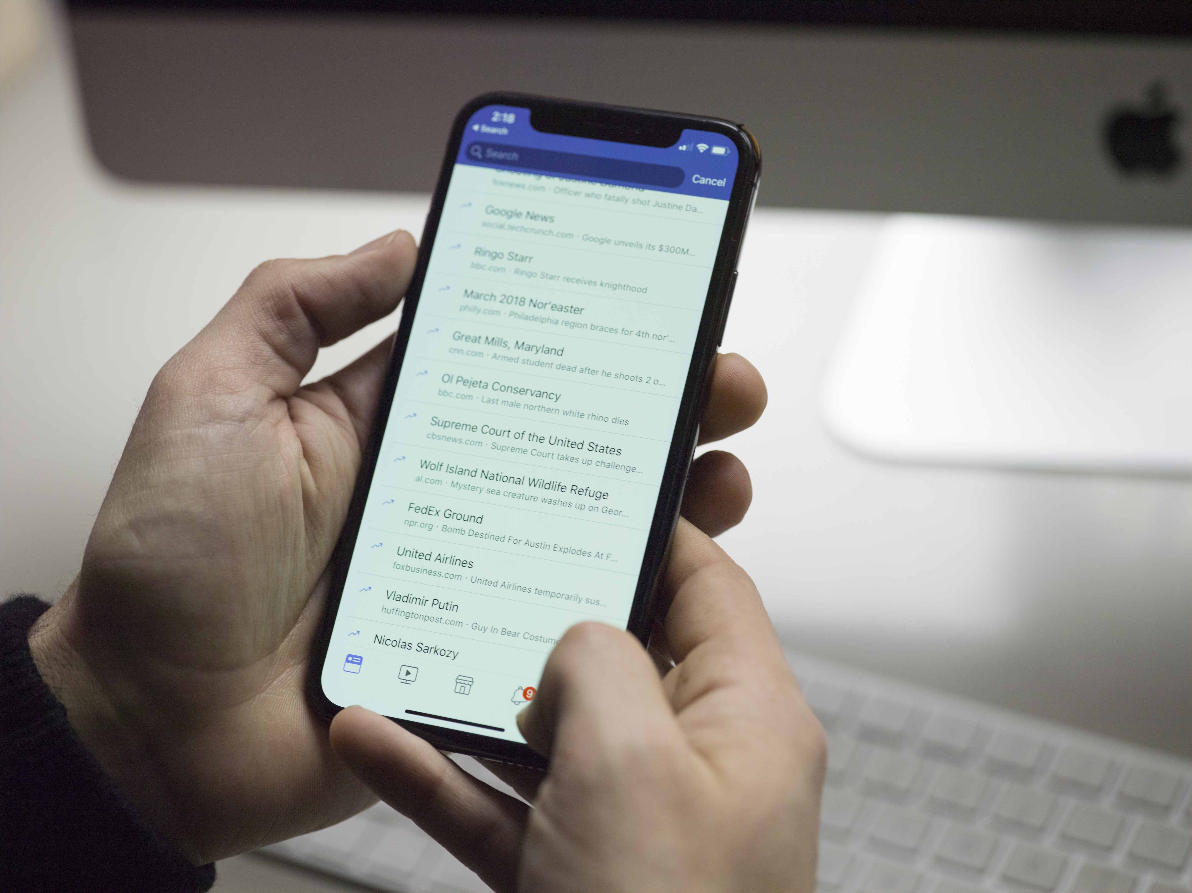 Smartphone screen